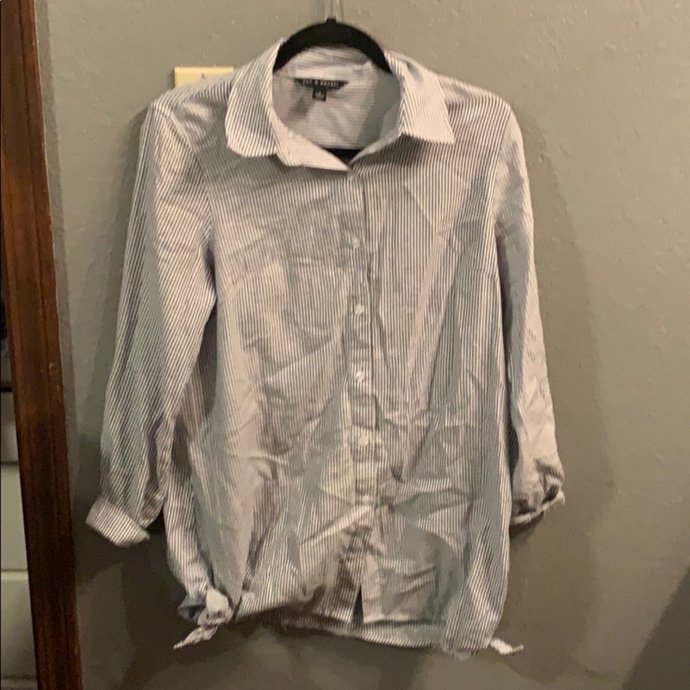 Striped tunic shirt